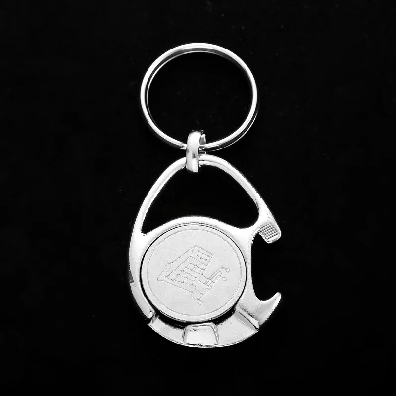 pirkinių krepšelis monetos keychain Vežimėlio Monetos Turėtojas Keychain Nešiojamų Vežimėliai Simbolinis paketų prižiūrėtojų raktinę Solver Chip Key Chain Skatinimo Dovana