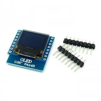 0.66 colių OLED Ekranas Modulis WEMOS D1 MINI ESP32 Modulis Arduino AVR STM32 64x48 0.66