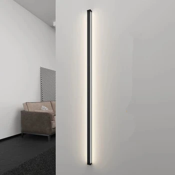 Modernus Minimalistinis Ilgio Sienos Lempa, LED Sieninis Žibintas Montuojamas Patalpų Kambarį BedroomBackground Lempa Namų Decora Įrenginiai