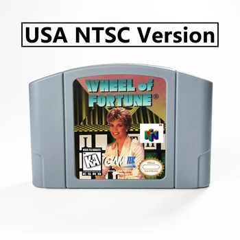 Wheel of Fortune 64 Bitų Žaidimų Kasetė JAV Versija NTSC Formatas, N64