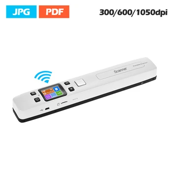 Mini Iscan Dokumentą ir Atvaizdų Skaitytuvas A4 formato JPG/PDF Formate Wifi 1050DPI Didelės Spartos Nešiojamas LCD Ekranas, Verslo Kvitus