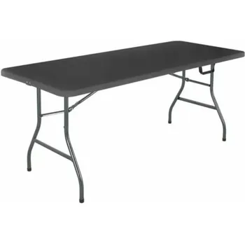 Cosco 6 Pėdų Centerfold Sudedamas Stalas,Juodos spalvos lauko baldai kempingas staliukas iškylą lentelėje sodo baldai, sudedamas stalas