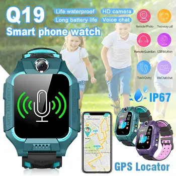 Vaikai Smart Žiūrėti Sim Kortelės Smartwatch Vaikams SOS Skambučio Saugos GPS sekimo Kamera, Foto Balso Pokalbių Vandeniui Berniukams, Mergaitėms Dovanų