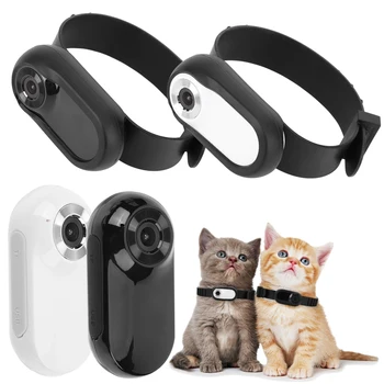 HD 1080P Šuo Tracker Apykaklės Nėra WiFi Reikia Baby Pet Šuo, Katė Kamera Apykaklės Mini Kūno Kameros su Vaizdo Įrašus Indoor/Outdoor