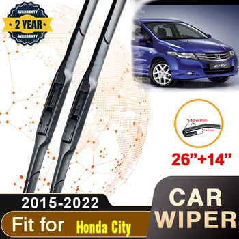 Honda City GM GN 2015~2022 Automobilio Priekinis Stiklas Premium Šviesų Valytuvų Mentės Automobilio Valytuvai Priedai J Kablys U-tipo 2017 m. 2018 m. 2019 m.